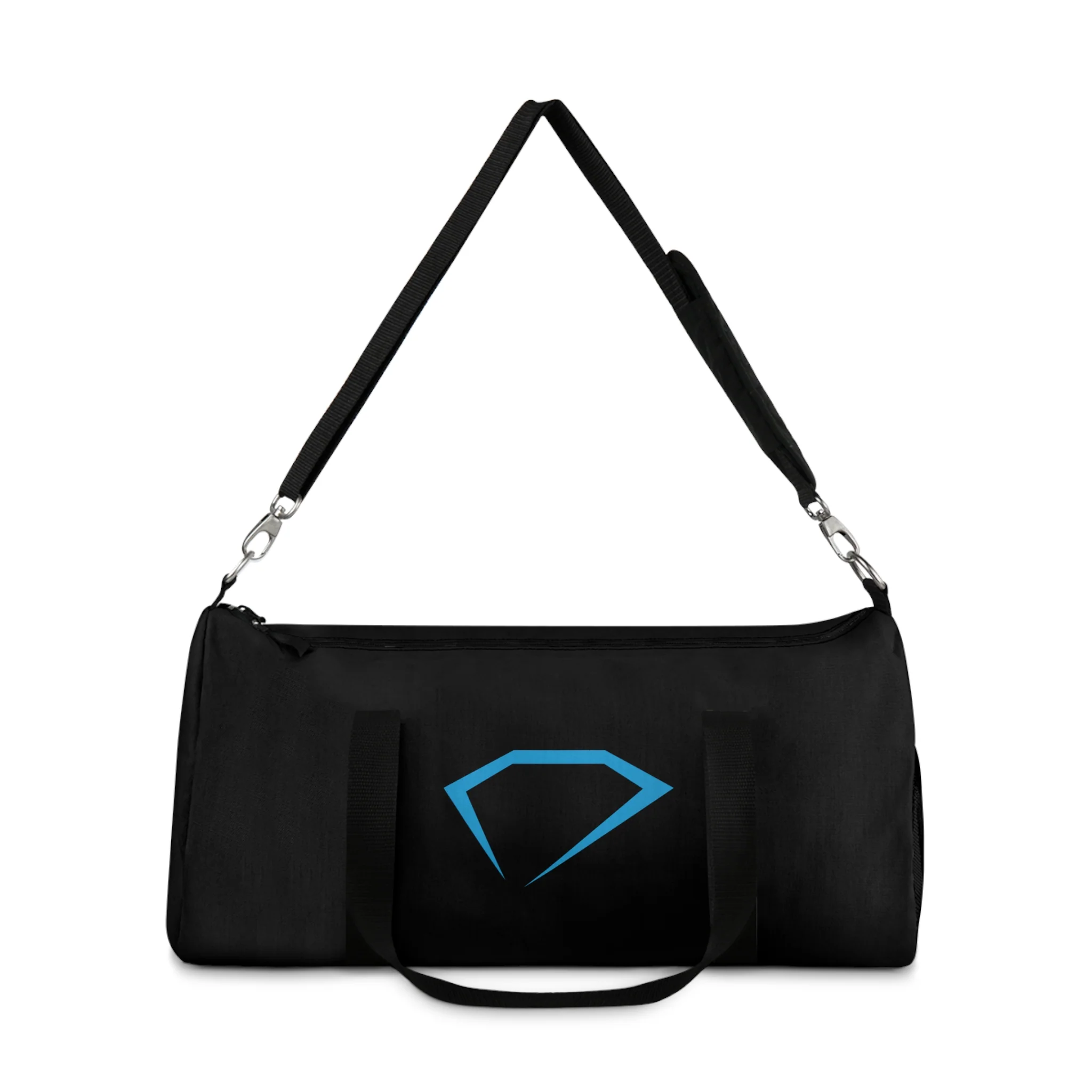 Black Duffel Bag with Diamond Logo (on demand printing)
