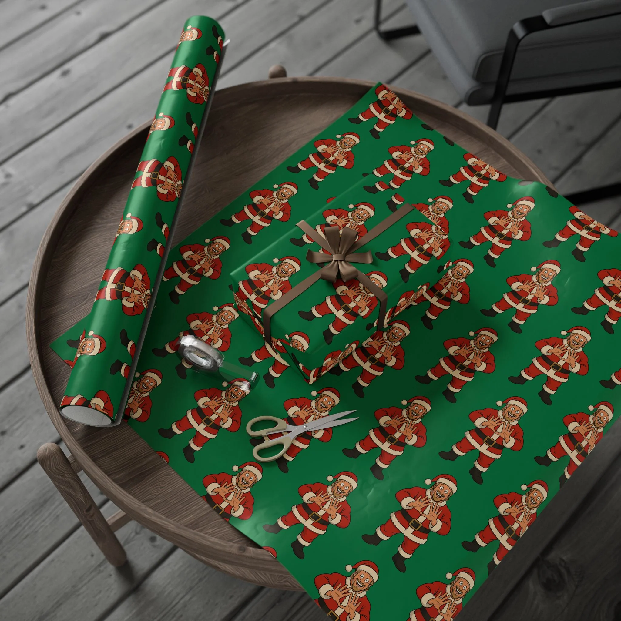 DDP Santa Pattern Gift Wrap (on demand printing) - Image 6