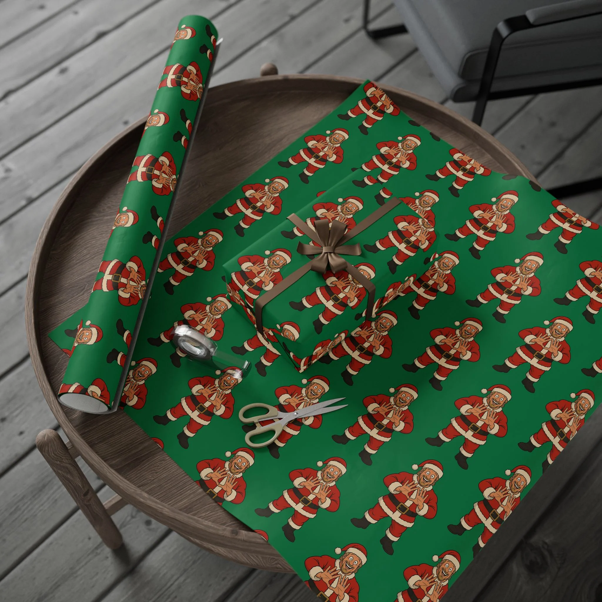 DDP Santa Pattern Gift Wrap (on demand printing) - Image 9