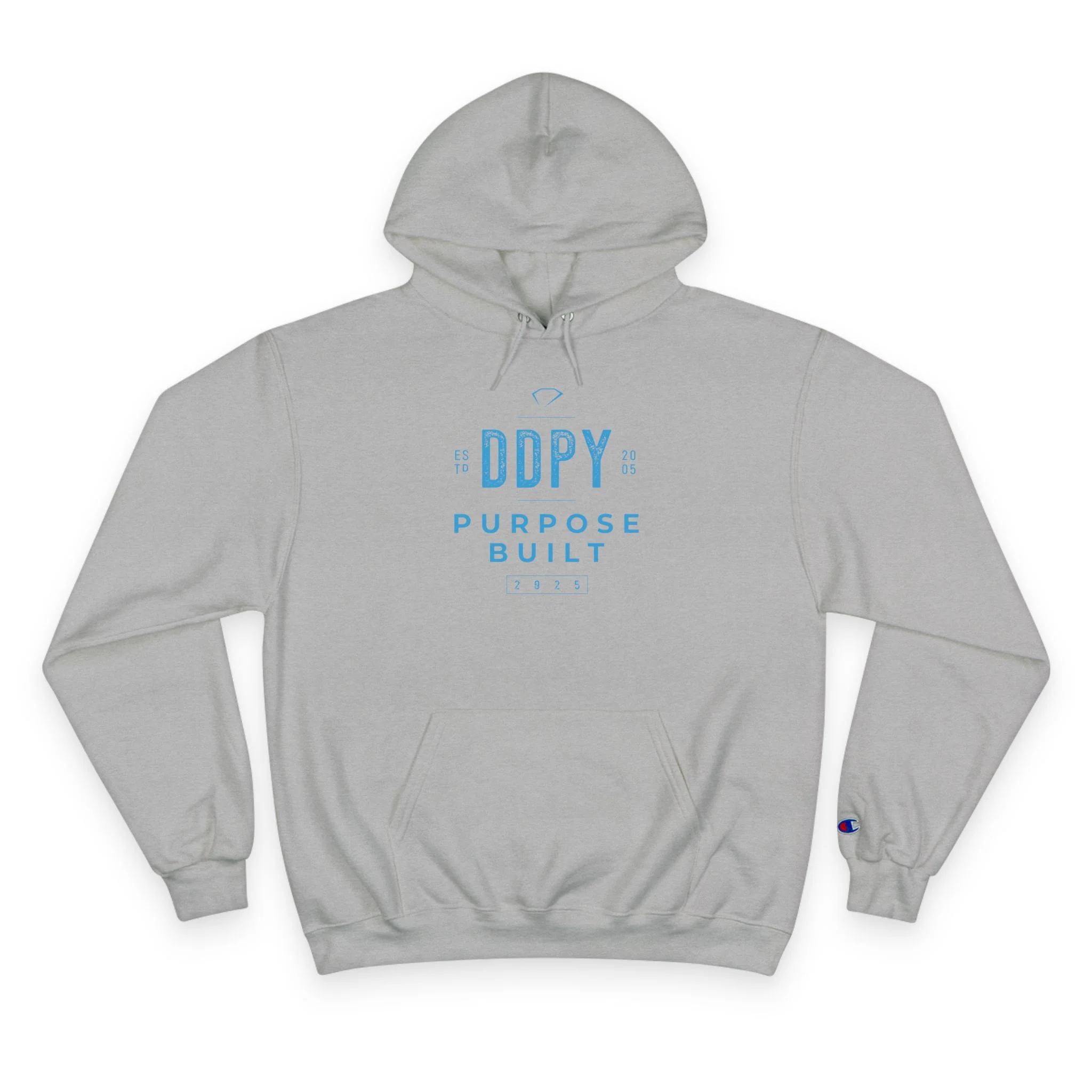 “DDPY Purpose Built” Champion Hoodie (on demand printing) - Image 3