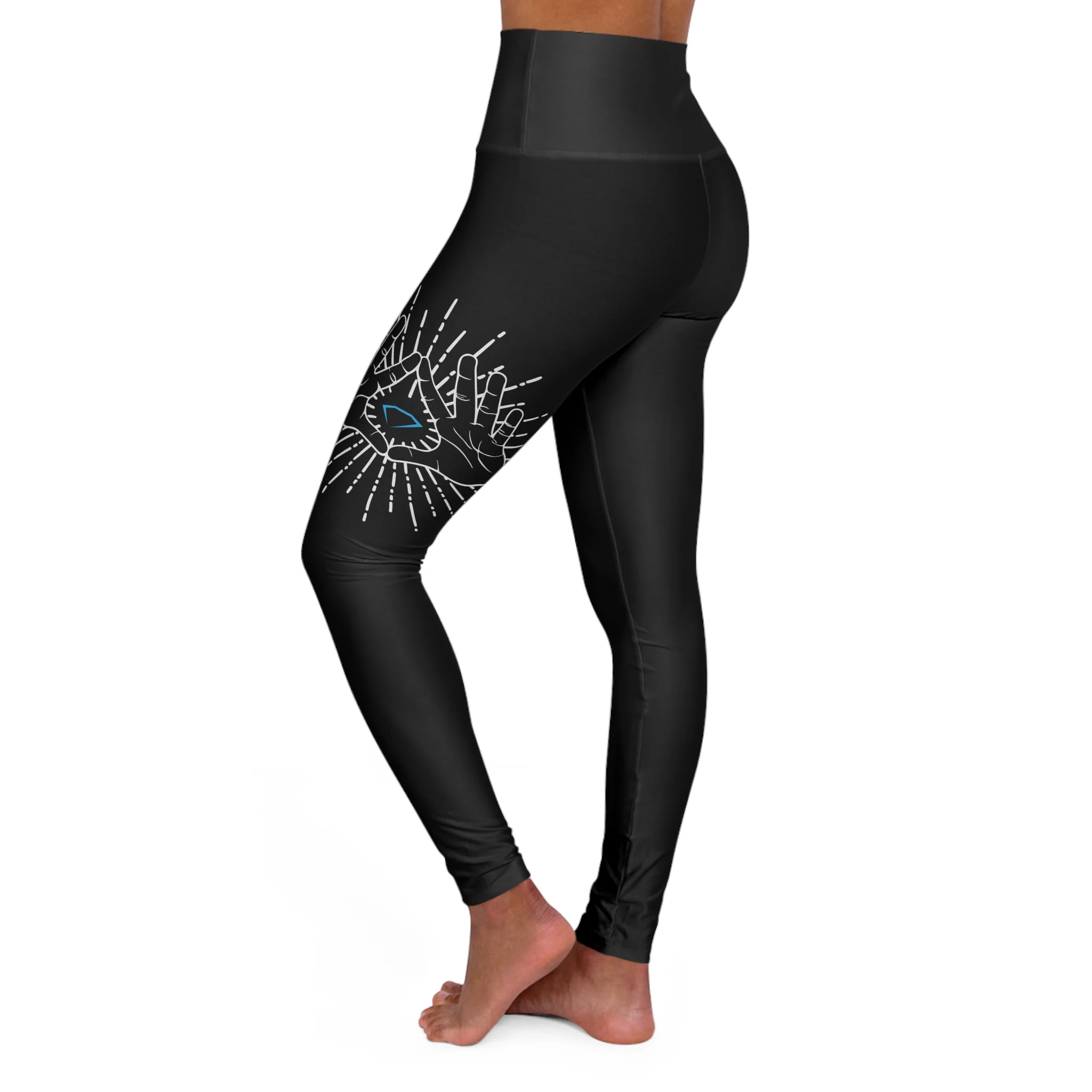 Diamond Cutter High-Waisted Yoga Leggings (on demand printing)