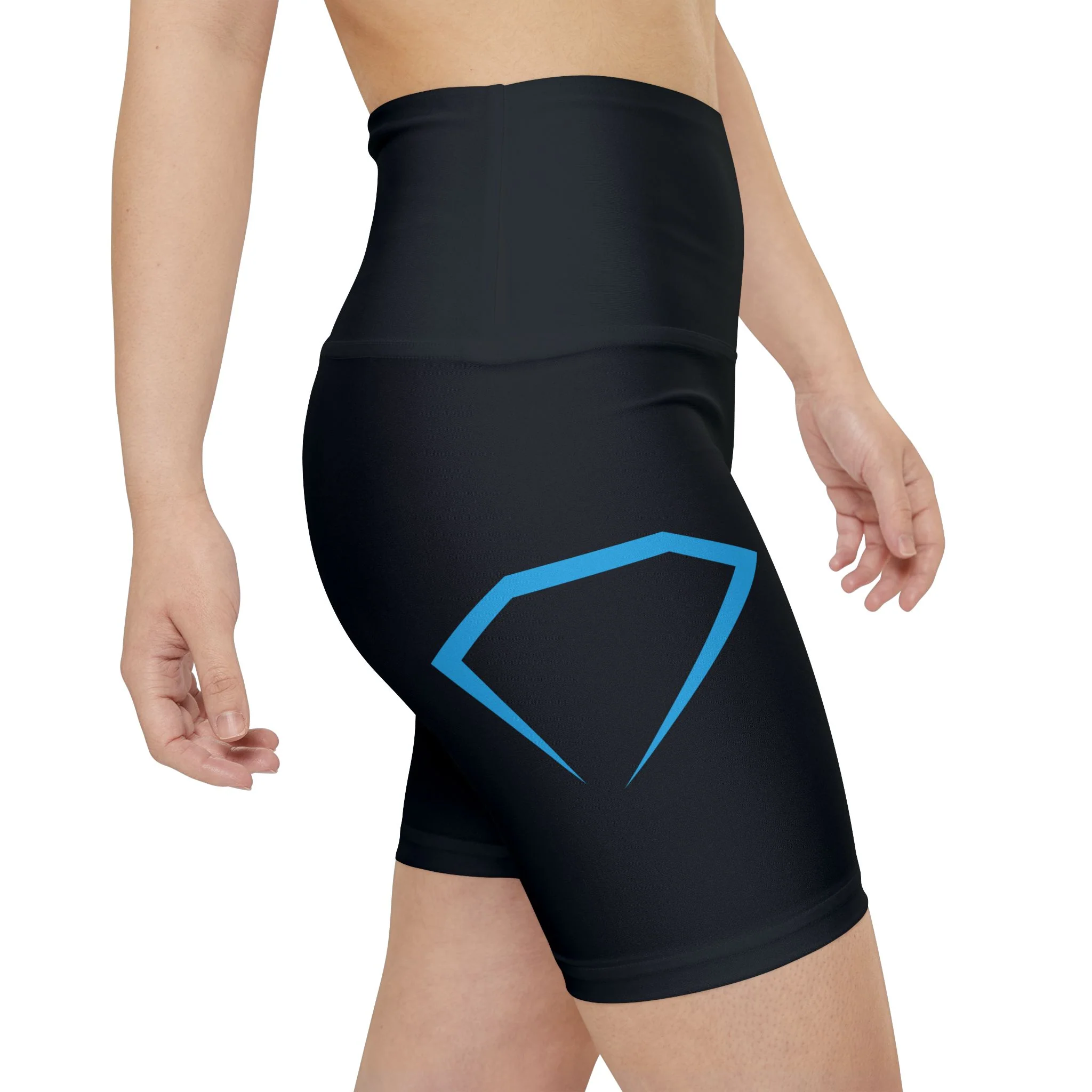 Diamond Women's Black Fitness Bike Shorts (on demand printing)