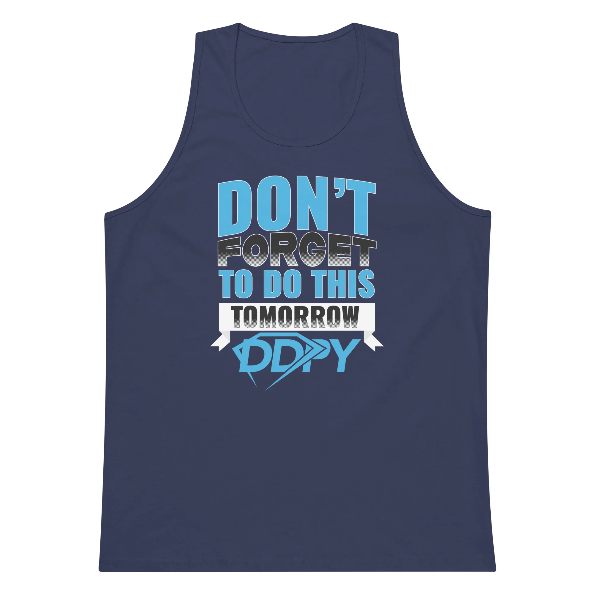 Don't Forget Men’s premium tank top (On Demand Printing) - Image 5