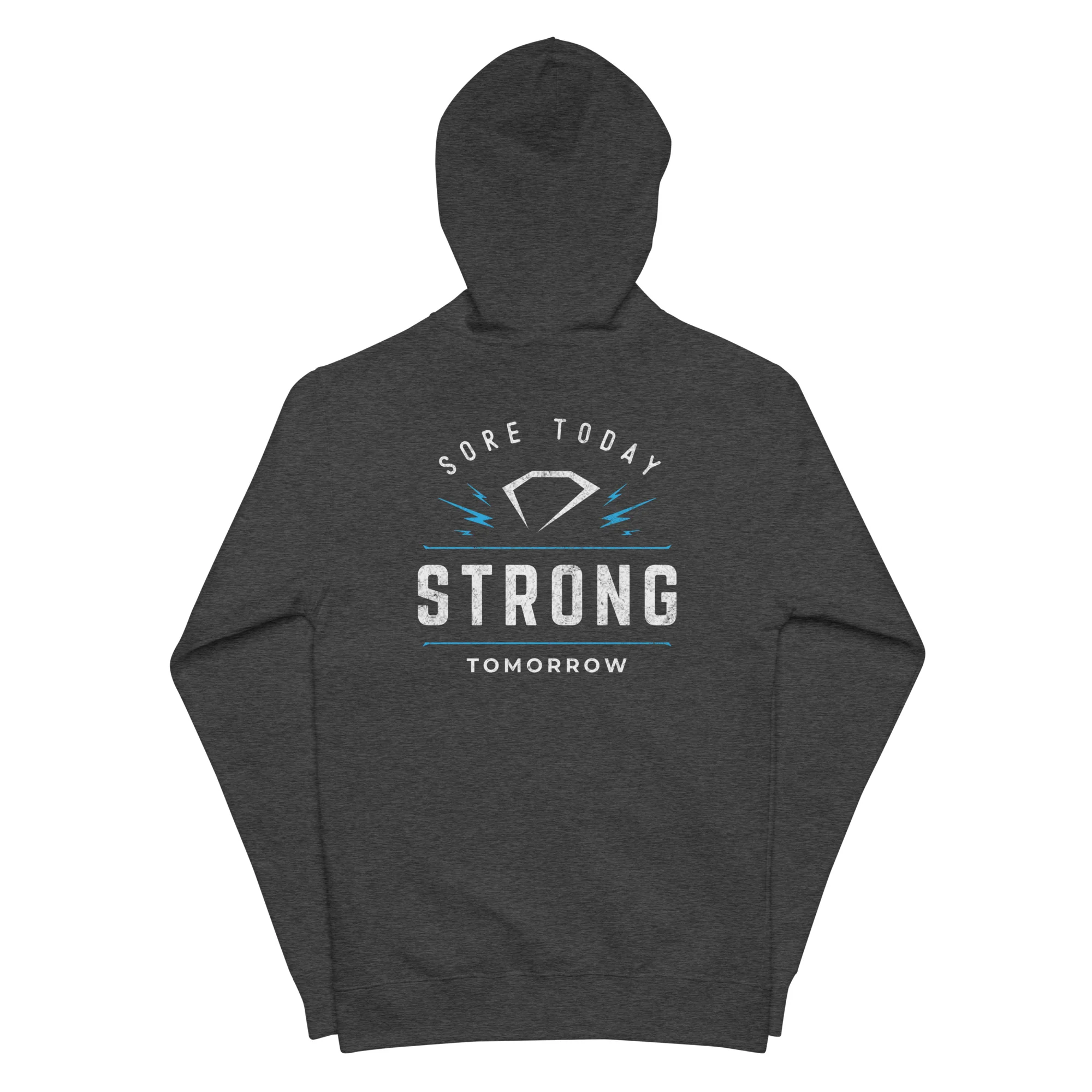 Sore Today Unisex fleece zip up hoodie (On Demand Printing) - Image 3