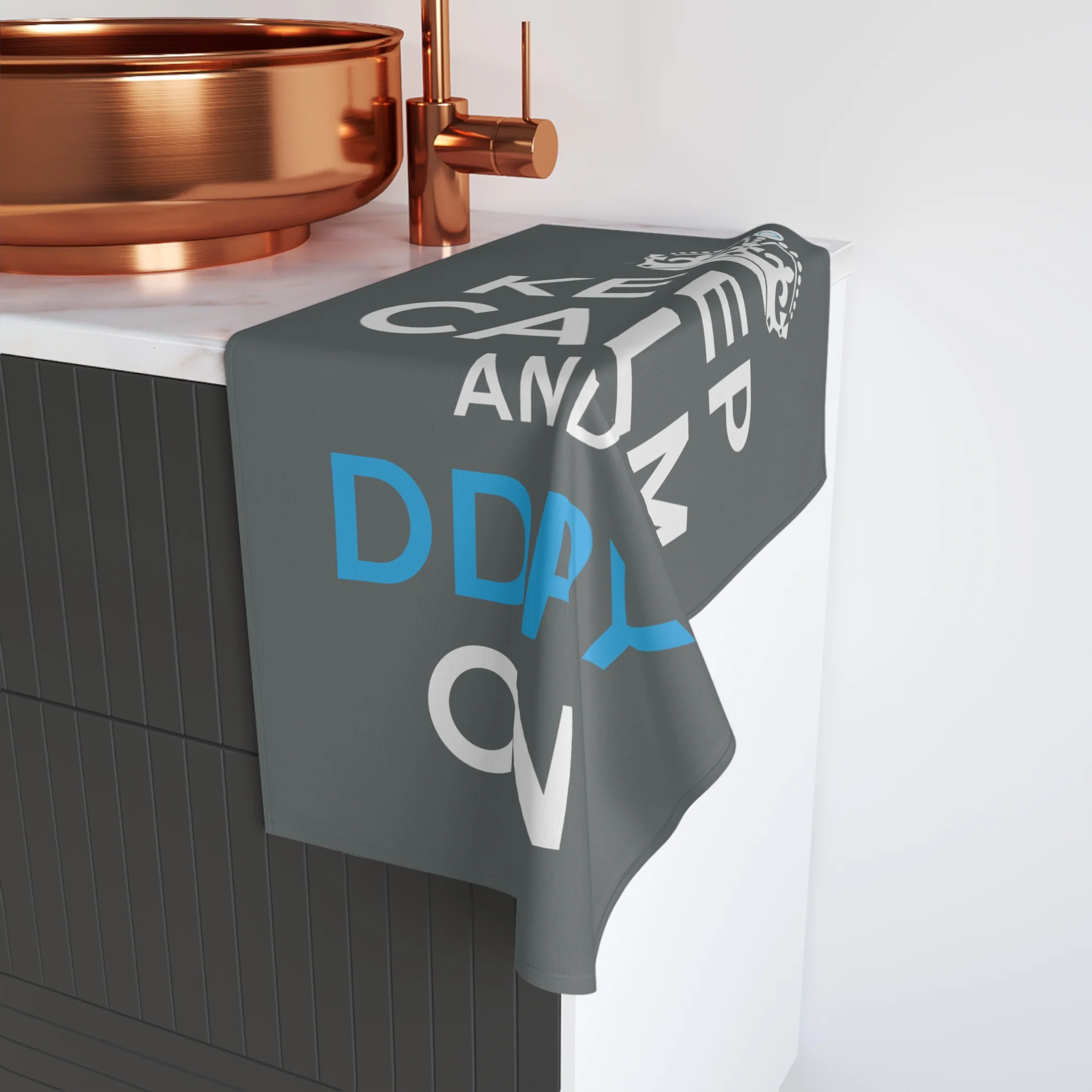 Keep Calm and DDPY On Hand Towel (on demand printing) - Image 2
