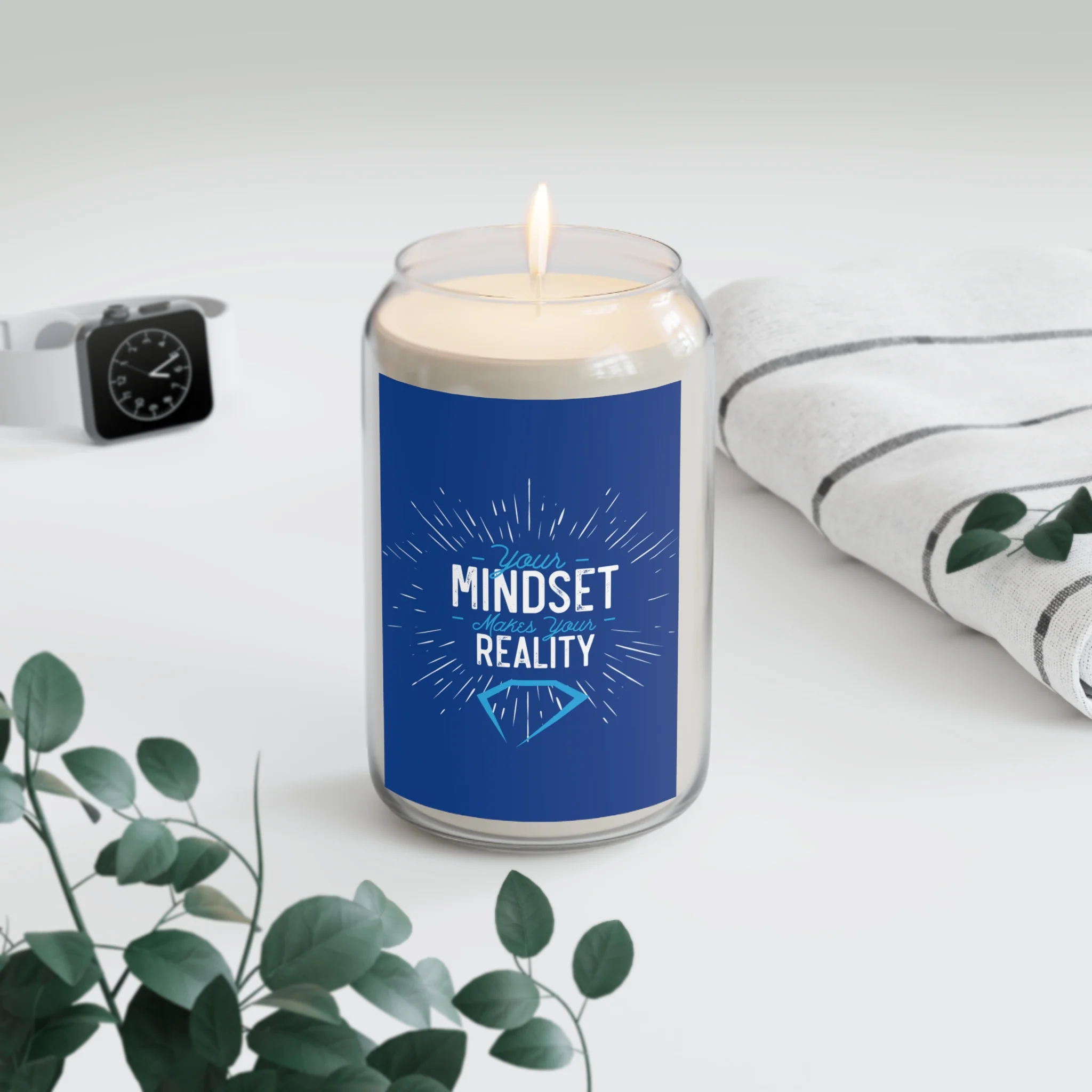Mindset Makes Reality Soy Candle (on demand printing) - Image 2
