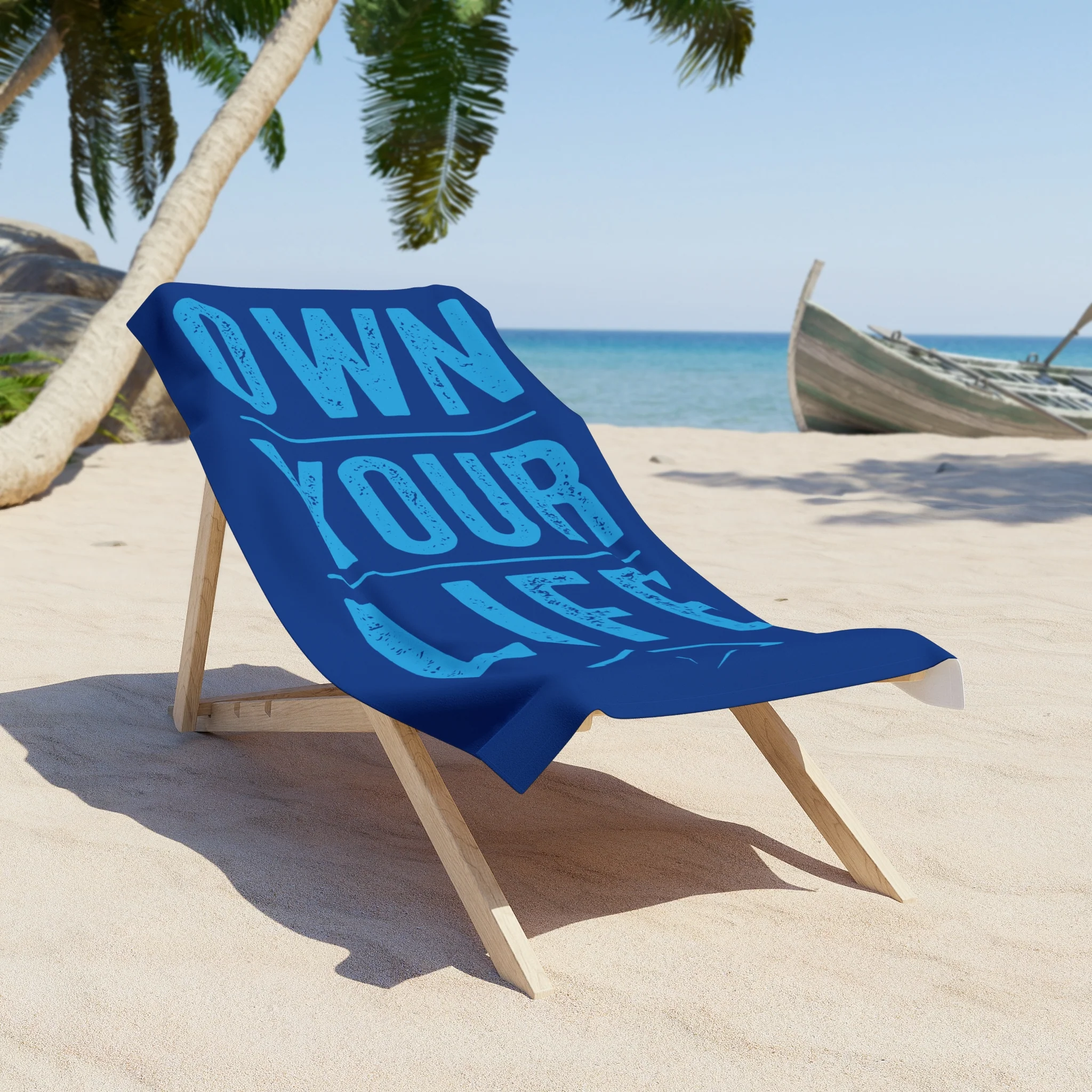 "Own Your Life" Beach Towel (on demand printing)