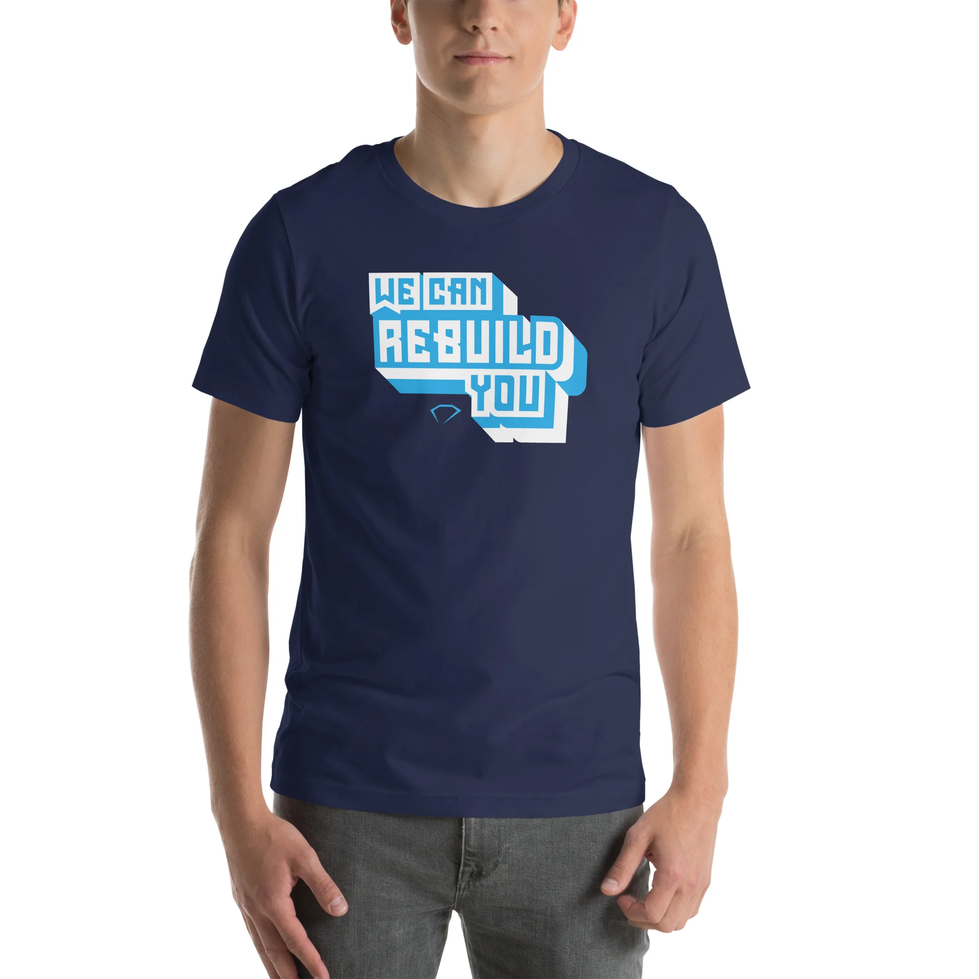 We Can Rebuild You! Unisex t-shirt (On Demand Printing) - Image 4
